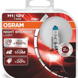 Par Lâmpada H1 Osram Night Breaker Laser 150%