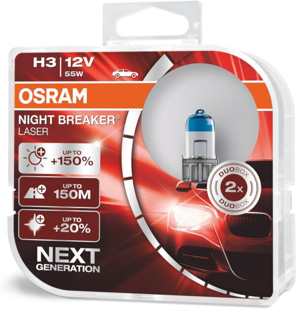 Lâmpada H3 Osram Night Breaker Laser 150%