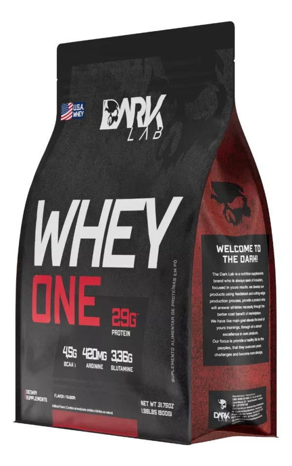 Whey One Protein Proteína Sachê Refil 900g - Dark Lab Sabor - Image 2
