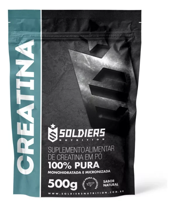 Creatina Monohidratada 500g Soldiers Nutrition Sabor Natural - Image 3