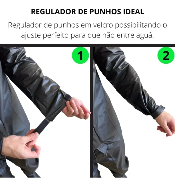 Capa De Chuva Delta Impermeável Moto Motoqueiro Motoboy Frio - Image 5