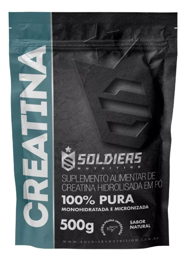 Creatina Monohidratada 500g Soldiers Nutrition Sabor Natural - Image 5